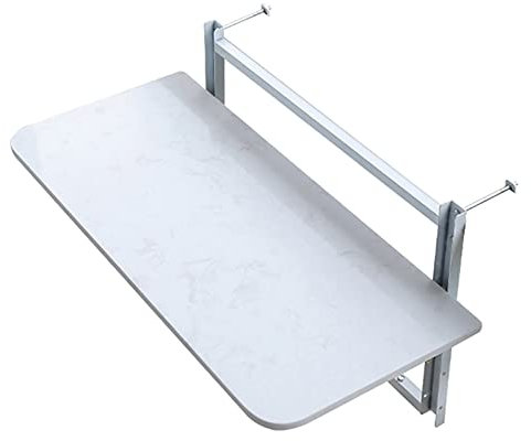 wandklapptisch klapptisch Wand wandtisch klappbar, Höhenverstellbarer Wand-Balkontisch für Geländer, Beistelltische für den Außenbereich, Hängetisch für kleine Räume, Klappdeck für Terrasse,