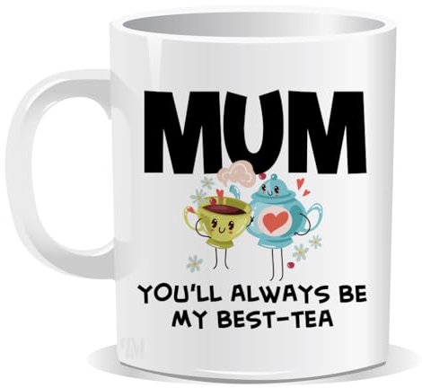 Perfect Mugs Mum You'll Always Be My Best Tea Mug I Love Mumma Gift for Mother Mother's Day Christmas Birthday Present I Love You Best Mummy Cup Office Best Girl Women Tea Coffee