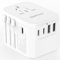 EPICKA Adaptateur Prise Universelle de Voyage, Prise Universelle Voyage 30W, Adaptateur Universel de Voyage avec 2 USB et 3 USB C, Adaptateur International vers USA Japon Canada UK Francais, Blanc