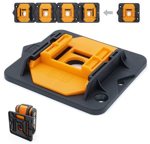 SLE 5x Professional Battery Holder for Worx 20V MAX PowerShare Wall Mount Wall Mount Battery Holder Battery Holder WA 3528 3539 3551 3553 3556 3570 3014 3641 3648
