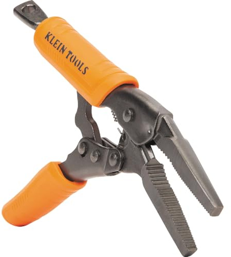 Klein Tools 38611 Long Nose Locking Pliers with Quick Release Handles, Ideal for Tight Spaces, High Torque and Gripping Power, 6-Inch