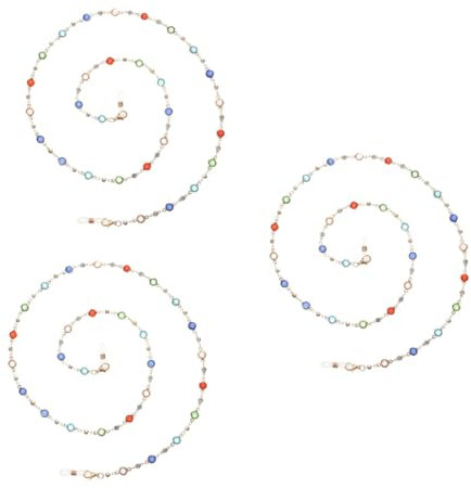 GALPADA 3pcs Glasses Chain Lost Chain Prevention Decorative Glasses String Sports Straps for Men Easy Access