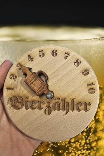 bamberg Biergarten-Deckel aus Holz mit Insektenschutz und Bierzähler