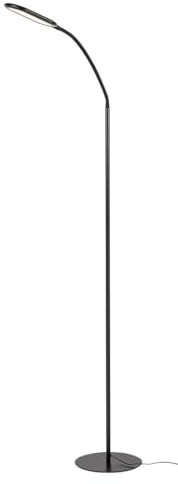 Rabalux 74009 LED Stehleuchte ADELMO Metall schwarz Kunststoff weiß LED 10W 3000K-6000K L:43cm B:140cm dimmbar mit Touch-Schalter