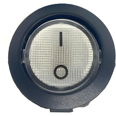 Tasto Interruttore Accensione ON-OFF 1/0 4 Contatti 6A 250V - 10A 125V Ricambio Per Macchina Da Caffè Compatibile Con Faber Slot (versioni Plast e Inox) Fabila Mini Slot Geabar