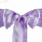 JMSDP 10pcs Satin Bow Chair Sashes for Wedding Decorations-Lilac