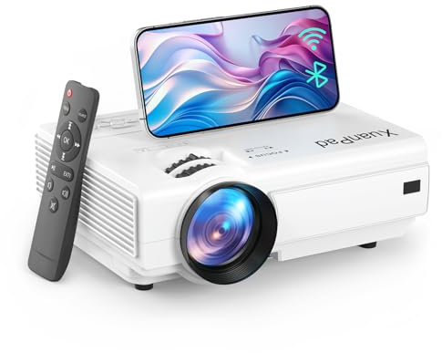 XuanPad Videoprojecteur, 16000L Mini Projecteur Video Portatif WiFi Bluetooth Amélioré 2024, Retroprojecteur HD 1080P Pris en Charge,Vidéoprojecteur Home Cinéma