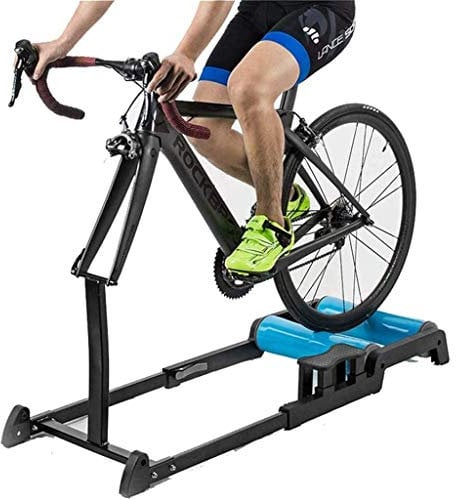 WJFLUCK Fahrrad-Rennrad, Fitness, Indoor-Training, Indoor-Trainer, Trainingsrolle, zusammenklappbar, verstellbar, für Mountainbike