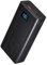50000mAh Power Bank：22.5W Batteria esterna a ricarica rapida con grande capacità e 5 uscite e 3 ingressi-nero MP3 6GB with