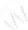 TOKIDNY 2stücke Anti-verlust Kette Für Junge Mädchen Verstellbare Bead Strap Lanyard Für Brillen Und Masken Stylisch Und Langlebig Für Täglichen Gebrauch