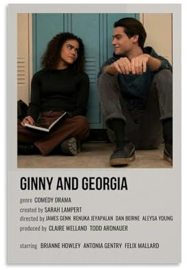 ijshndgn Ginny und Georgia Poster, Vintage-Kunst, Raumdekoration, ästhetisches Poster für Schlafzimmer, Wohnzimmer, Wände, ästhetisches Poster, 50 x 75 cm, ungerahmter Stil