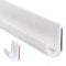 ACESOME RV Rain Gutter, Self Adhesive TPE Roof Rain Diverter for Car Vans and RVs Boat, J Shape RV Rain Gutter for Motorhome Rain, Drip Rail Trim Molding Adhesive Backing and Flexible (White 5m)