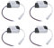 EMSea 4PCS Fuente Alimentación Panel LED Transformador Controlador Fuente de Alimentación 8-18 W Fuente Alimentación No Aislada de 24-86 V 280 MA para Reflector Luz Techo 75X34X20Mm