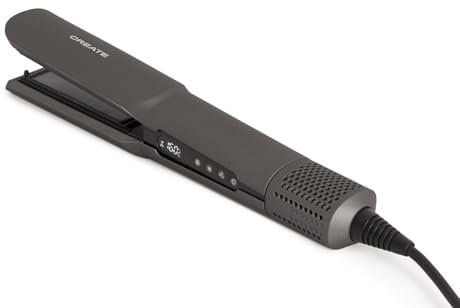 CREATE/CERAMIC AIR STYLER DUAL/Plancha secador iónico grafito para pelo mojado o seco/Pantalla LCD, revestimiento cerámico, secado rápido, temperatura y velocidad ajustable, 1300W