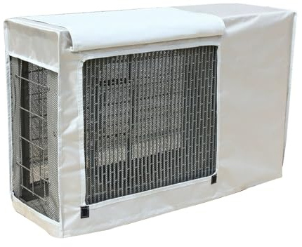 WANGCEPLSD Fundas Aire Acondicionado Exterior, Tapa del Aire Acondicionado, Impermeable y a Prueba de Polvo, Protección Solar y Aislamiento Térmico, Tela Oxford 600D(Silver,100x43x80cm)