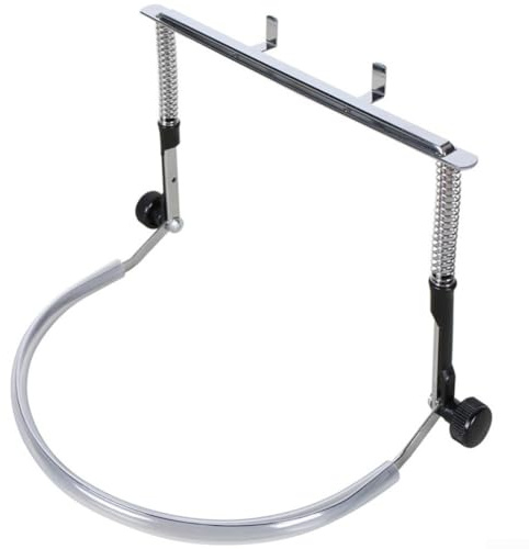 Mundharmonika-Ständer, Musiker-Mundharmonika-Halter, verstellbarer Handständer für mehrere Mundharmonika-Größen (Silber)
