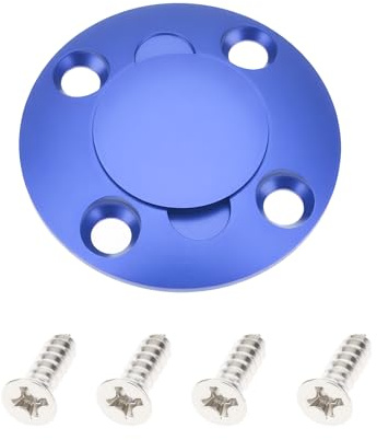 SG Store RC Airplane Oil Tank Plug Dot Cap Alloy Round Fuel Filler for Methanol and Gasoline Pipes,Blue