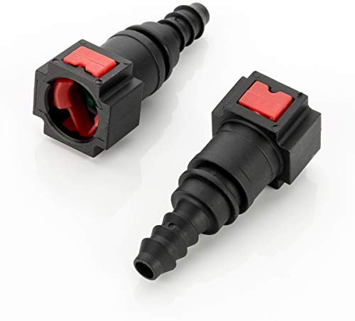 LST 2x Kraftstoffleitung Schnellverschluss Verbinder Schlauchkupplung 7,89 x 8mm