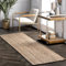 nuLOOM Rigo Alfombra de yute, tejida a mano, estilo rústico, 76 cm x 183 cm