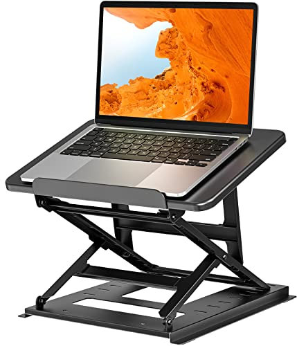HUANUO Adjustable Laptop Riser - 9 Adjustable Angles, Easy Sit or Stand, Fits 15.6 Inch Laptop & Notebook