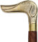 Gehstock aus Holz mit nautischem Enten-Design, polierter Messinggriff, Vintage-Stil