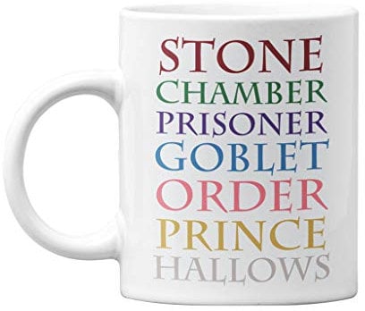 personalisedstore.co.uk Magical Wizard Inspired Book List Novelty 11oz Mug Gift