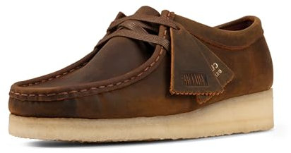 Clarks Femme Wallabee Tissu Oxford, Cire d'abeille 1, 41.5 EU Étroit