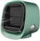 XBSLJ Mini Condizionatore Portatile con Gas Refrigerante USB 3 in 1Umidificatore, Purificatore, Desktop A 3 velocità Air Cooler per Casa, Ufficio E Auto,Verde