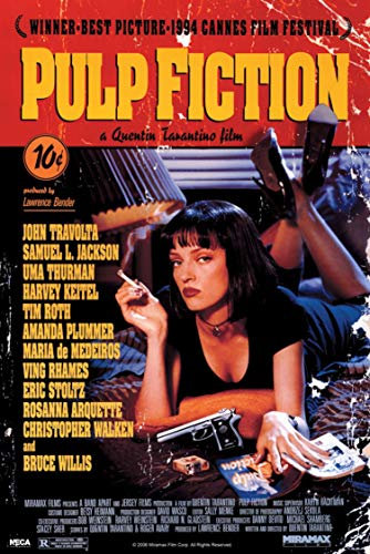 Tainsi Pulp Fiction – Matte Poster Frameless Gift 11 x 17 Zoll (28 x 43 cm) *IT-00005