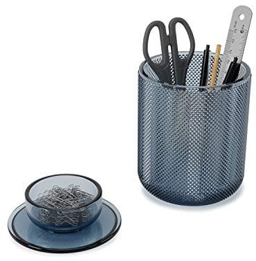 Umbra Allira Pot de rangement, Grand, Bleu