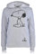 Peanuts Damen Snoopy Fashion Hoodie – Damen Classic Snoopy Fleece Sweatshirt Folie Sweatshirt, Meliert, Grau, L