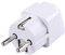 Ticfox AC 250 V 10A Prise UE Alimentation Universelle RU ES US Conversion Europe Prise de Courant convertisseur Prise(Blanc)
