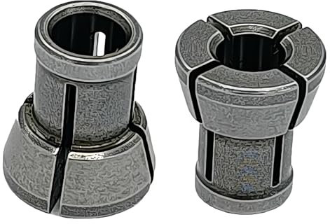 KIMGU 763637-1 Spannzange, 1/4 Zoll Konus für Makita 3621 3621A 3620 RP0900K 1-1/4 HP RT0700CX3 RT0700C RT0701C RT0701CX3 RT0701CX7 XTR011 T7 XTR. 01T8J XTR01Z, 2 Stück