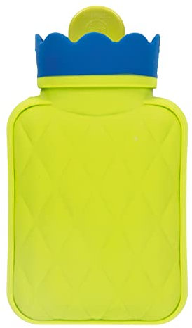 Fashy Mini-Wärmflasche aus Silikon, 350 ml, Grün/Blau. 6415 60