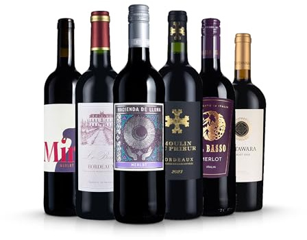 Laithwaites Red Wine Merlot Favourites Mix (Mixed Case of 6) France, Chile, Italy, Spain 11-14% ABV