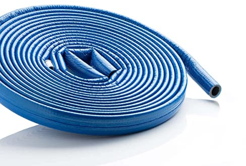 10m PE Rohrisolierung mit blauer Schutzhaut 22mm x 6mm x 10m | Dämmdicke 6mm | NMC Climaflex Stabil | für Kalt und Warmwasserrohr