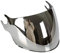 Shiwaki Visiera del casco Lente antigraffio Flip up Lente del parabrezza Visiera per LS2 of562 Sostituzione degli accessori Parti Facile da installare - Argento cromato