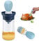 Dispensador de Aceite con Cepillo de Silicona, Botella Dispensadora de Aceite de Oliva de Vidrio con Cepillo y Cuentagotas para Medir el Aceite, Almacenamiento de Aceite y Recipiente para Cocinar
