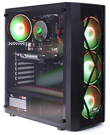 Veno Scorp Gaming PC i7-3770 3.9GHz / 16GB RAM/GTX 1050 Ti 4GB / 256GB SSD / 1TB HDD / 500W 80+ PSU/Vortex V4 Gaming Case with 4 x ARGB Fans/WiFi/Windows 11