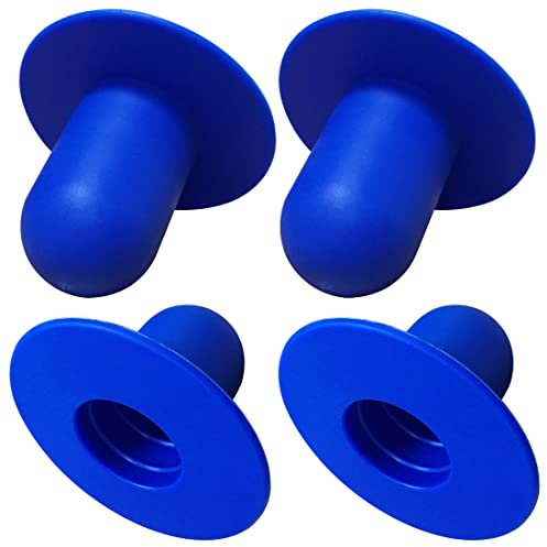 4 Stück Poolpumpensieb, Wandstopfen, Ersatzteile für die meisten oberirdischen Pools, kompatibel mit Intex & Bestway (blau)