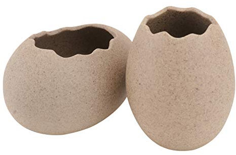 Eierschalenförmige Blumenvase 2 Stück Keramik, Hydroponik