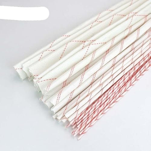 1 mm ~ 60 mm Fiberglasschlauch Gelbes Wachsrohr Hochtemperatur-isoliertes Drahtgehäuse Glasfaserrohr 600 Grad hoch 25 kV-30X2PCS