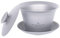 iBasingo 200ml Titan Gaiwan Kung Fu Teetasse & Untertasse mit Deckel Chinesische Traditionelle Gaiwan Doppelwandige Langlebige Teeschale mit Deckel Leichtes Outdoor Camping Tragbare Terrine Ti3123D