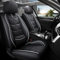 maiqiken Autositzbezug Für Renault Twingo Komplettset 2 Sitze Allwettereinsatz Auto Ledersitzbezug Schwarz Weiß