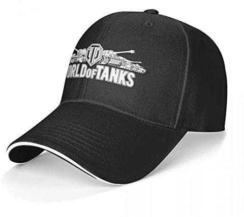 Baseballkappe Hiphop-Sonnenhut Unisex-Kappe für Damen und Herren World of Tanks-Logo modische Baseballkappe verstellbare Outdoor-Streetwear-Mütze Snapback verstellbare Geburtstagsgeschenke