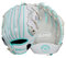 Wilson Unisex, Teenager A200 EZ Catch T-Ball Handschuh, Silber/Weiß/Blaugrün, 10