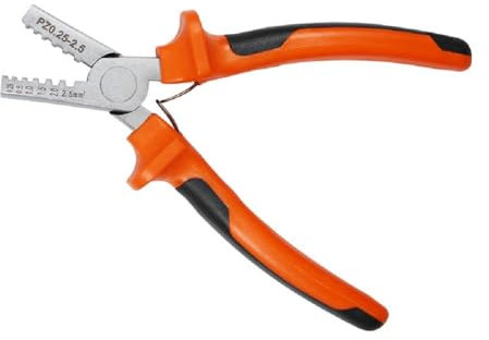 Syrako Professionelle Crimpzange für Aderendhülsen - Hochwertige Zange für präzises Crimpen-PZ0.25-2.5