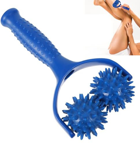 Massageroller Mit Griff,Massage Roller Massage Ball,Massage Roller with Nubs,Massagebälle Body Muscle Massagegerät Fascia Ball Massageroller mit Griff für Rücken Beine Füße Hände Selbstmassage