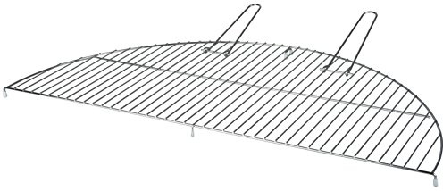 degawo XL Grillrost für Feuerschale aus Carbon Stahl in halbrund