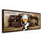 Kunstgestalten24 Leinwandbild Donald Duck Bond Pop Art Dollar Wandbild Kunstdruck Wanddekoration